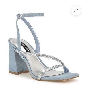 NINE WEST Gaden Ankle Strap Jean Sandals